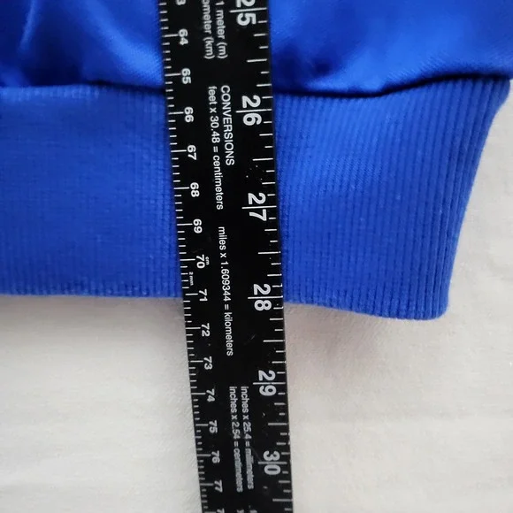 Adidas Originals Men M Blue Firebird Track Jacket Full Zip Trefoil 3-Stripe Logo - Picture 4 of 8